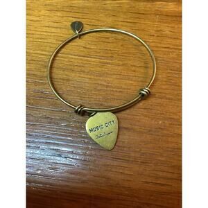 Bella Ryann Bracelet Nashville Gold Tone Brass Guitar pick